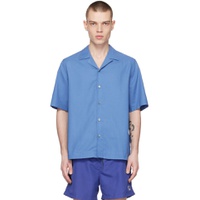 Blue Button Down Shirt 231260M192013