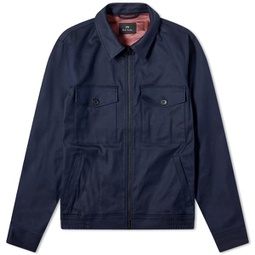 Paul Smith Cotton Zip Jacket Blue