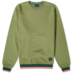 Paul Smith Badge Logo Crew Sweat Green