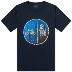 Paul Smith Cycle Lane Sign T-Shirt Blue
