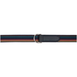 Multicolor Stripe D-Ring Belt 231260M131003