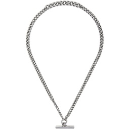 Silver T-Bar Necklace 231260M145001