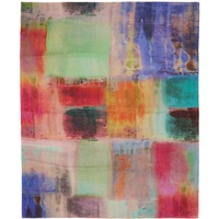Multicolour Abstract Paint Scarf 231260M150004
