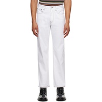 White Five-Pocket Jeans 232260M186001