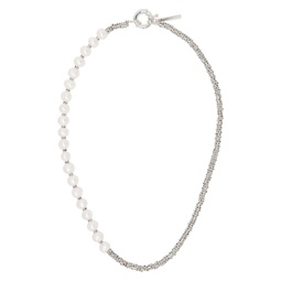 Silver Baroque Diamond Necklace 222870M145001