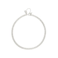 Silver Spliced Necklace 231627F023006