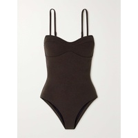 PEONY Contour stretch recycled-jacquard swimsuit