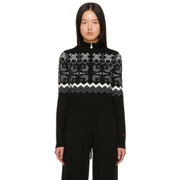 Black Nordic Sweater 241886F561001