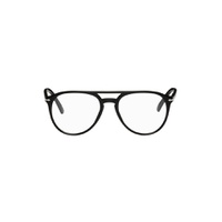 Black Aviator Glasses 231796M133000