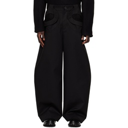 Black Sarracenia Trousers 241075M191002