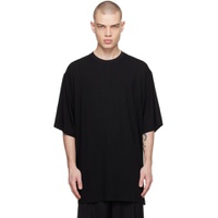 Black Oversized Creased T Shirt 241462M213001