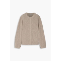 Ribbed merino wool and cashmere-blend sweater
