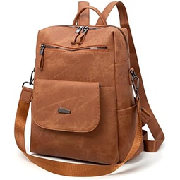 PINCNEL Backpack Purse for Women Fashion Leather Shoulder Bag Designer Ladies Satchel Bags