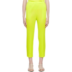 Green New Colorful Basics 3 Trousers 232941F087033