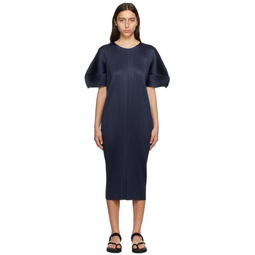 Navy Monthly Colors August Midi Dress 232941F054058