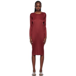 Red Monthly Colors November Midi Dress 241941F054001