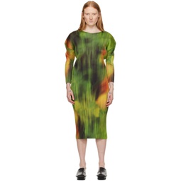 Green Printed Maxi Dress 241941F054009