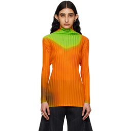 Orange Melty Rib Turtleneck 241941F099025