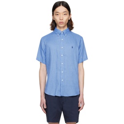 Blue Classic Fit Shirt 241213M192019