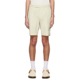 Beige Golf Performance Shorts 241213M193003