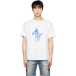 White Big Pony T Shirt 222213M213006
