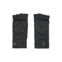Gray Convertible Gloves 222213M135017
