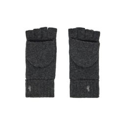 Gray Convertible Gloves 222213M135017