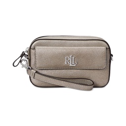 Metallic Leather Marcy Convertible Pouch