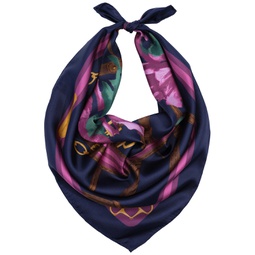 equestrian floral square scarf