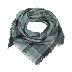 woven plaid square scarf