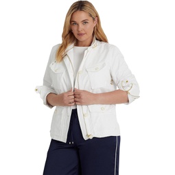 Womens LAUREN Ralph Lauren Plus Size Water-Repellent Taffeta Field Jacket