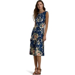 Womens LAUREN Ralph Lauren Floral Twist-Front Stretch Jersey Dress