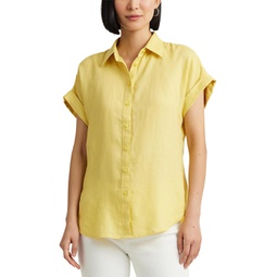 LAUREN Ralph Lauren Linen Dolman-Sleeve Shirt