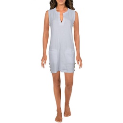 womens sleeveless tunic dress swim cover-up