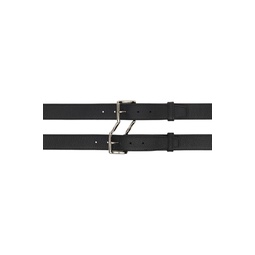 Black DU Double Belt 231016M131000