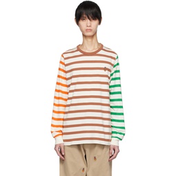 Off White Miffy Striped Long Sleeve T Shirt 241959M213000