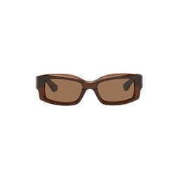Brown Addis Sunglasses 241458M134022