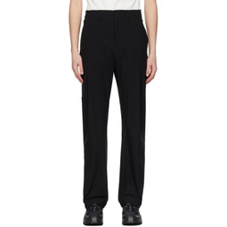 Black 6 0 Technical Right Trousers 241351M191006