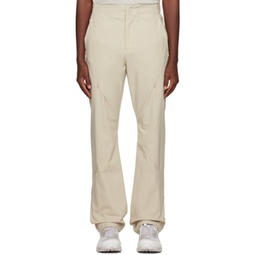 Beige 5.1 Technical Right Trousers 232351M191008