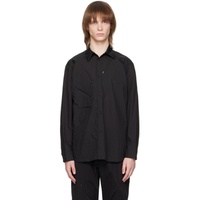Black Button Shirt 231351M192001