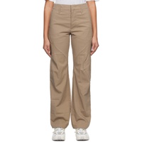 Brown Three-Dimensional Trousers 231351F087009