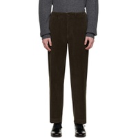 Brown Wide Trousers 232028M191000