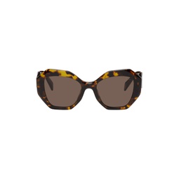 Tortoiseshell Symbole Sunglasses 231208F005015