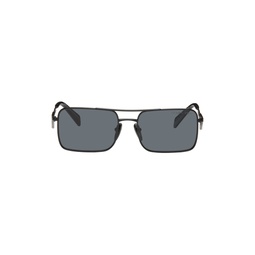 Black Rectangular Sunglasses 241208M134017