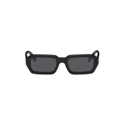 Black Rectangular Sunglasses 241208F005044