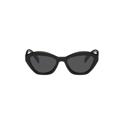 Black Angular Butterfly Sunglasses 241208F005052