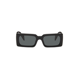 Black Rectangular Sunglasses 241208F005023