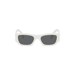 White Logo Sunglasses 241208F005031
