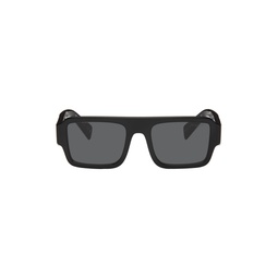Black Oversized Square Sunglasses 241208F005034