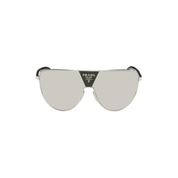 Silver Mirrored Sunglasses 232208F005015